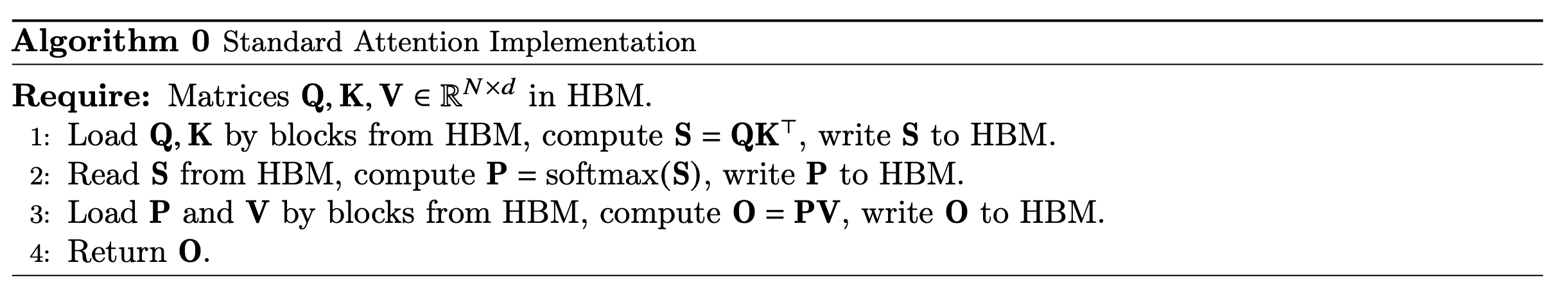 Standard Attention Implementation
